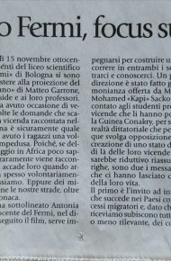 Dicono di noi: pubblicazione sull’inserto “Bologna Sette” di Avvenire