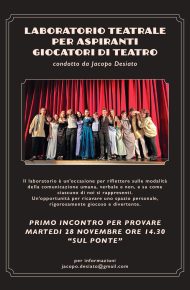 Secondo incontro gratuito di Laboratorio teatrale